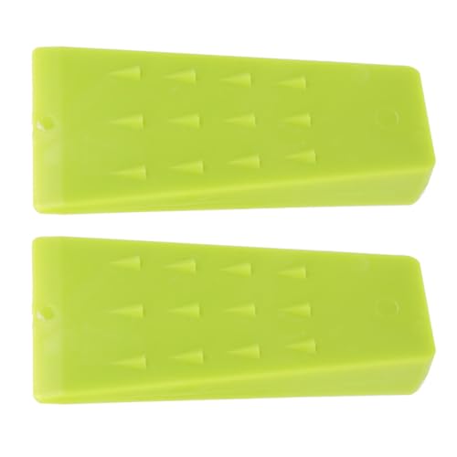 IWOWHERO 2Pcs Felling Wedges for Tree Cutting Durable Lumbering Tool with Raised Spikes for Logging Portable Woodcutting Chocks for Easy Direction Control Gardening