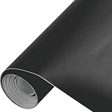 CVANU 24x60Inch Black Matte Self Adhesive Vinyl Car Wrap Sheet Decal Sticker for All Vehicle Type