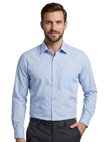 Image of Appel Touch Men's Cotton Blend Formal Shirt Full Sleeves