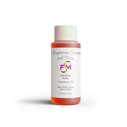 Strawberry Butter Fragrance Oil - 1 Fl Oz Plastic Bottle (30ml)