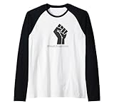 black lives matter #blacklivesmatter maglia con maniche raglan