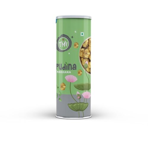 Image of TMI Pudina Makhana 70g | Roasted Fox Nuts with Mint Flavor | Crunchy Healthy Snack | High Protein & Fiber | No Added Preservatives | Hygienically Packed