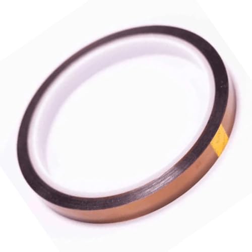 Image of Robocraze 10mm x 33m Kapton Polyimide Tape | Heat Resistant Adhesive Insulation Tape for Electronics, PCB Protection & 3D Printing Applications | High Thermal Resistance, Clean Removal