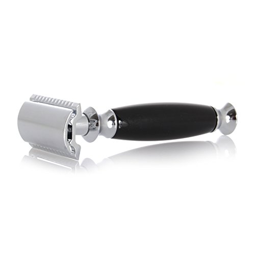 GOLDDACHS Razor, Safety Razor, Black/Silver