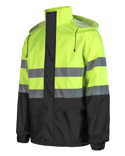 Chaquetas impermeables con capucha unisex para evitar calarse y ser invisible 5