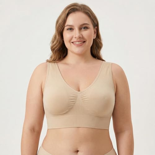 Image of Hiking Gril Women's Comfort Wirefree Bralette Unpadded Sleep Yoga Bra