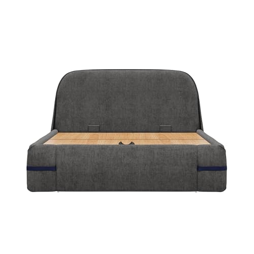 Image of Wakefit Hibernis Queen Size Hydraulic Storage Upholstered Bed