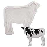 Cattle Silicone Fondant Molds Farm Animal Chocolate Baking Molds Cow Cake Decorating Molds for Cake Decoration Candy Cupcake Topper Cake Polymer Clay Crafts Epoxy Resin