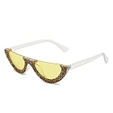 DieffematicTYJ Lunette De Soleil Exaggerated Sunglasses, Diamond Inlaid,...