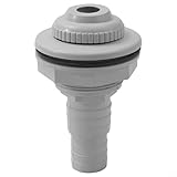 Racor de retorno para piscinas con adaptador y juntas para instalaciones sobre el suelo