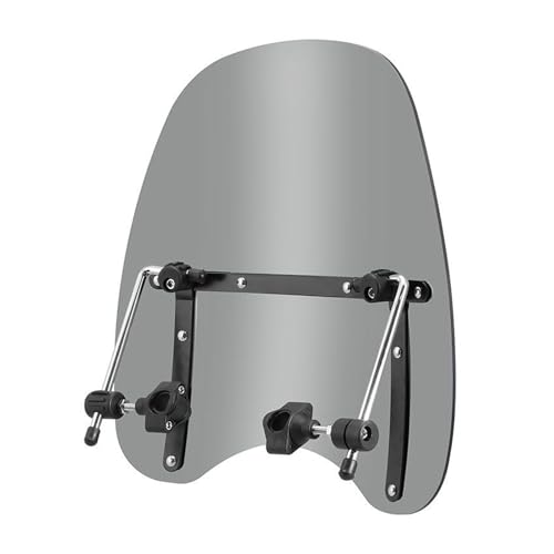 Pare-brise universel pour moto fumé gris pour protection vent compatible custom et roadster