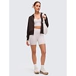 CRZ YOGA SoftAura Full Zip Hoodies for Women - Workout Casual Zipper Hooded Sweat Shirts with Pockets - Image 3