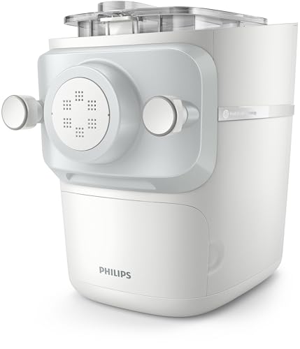 Philips 7000 Series Pasta Maker, ProExtrude Technology 150W, 8 discs, Perfect Mixing Technology, Prepare up to 8 Portions, HomeID App, White, (HR2660/03)