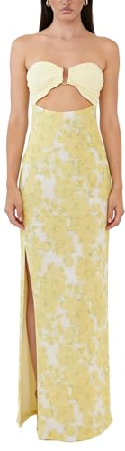 Image of Yiulangde Women Sexy Cut Out Maxi Dress Spaghetti Strap Backless Bodycon Dress Y2k Formal Hollow Out Sleeveless Long Dresses