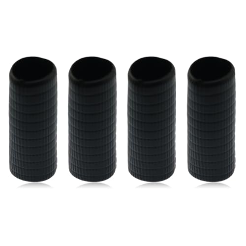 yyangz 4PCS Bow Grip Leather Rubber Sleeve Violin Bow Bass Bow Accessories Violin Posture Corrector Bow Grip Tool