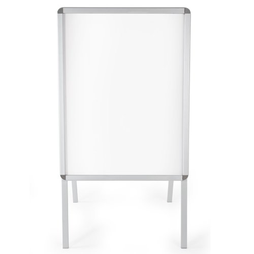 TecTake® Vitrina Expositora Caballete Publicitario Din A1 Doble Cara Resistente a la Intemperie y Plegable con Marco de Aluminio Incluye Láminas Protectoras - Para Carteles DIN A1