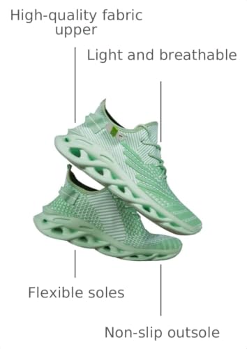 Image of DLWKIPV Men Running Shoes Men's Tennis Shoes Lightweight Breathable Fashion Sneakers Non Slip Workout Gym Shoes for Running