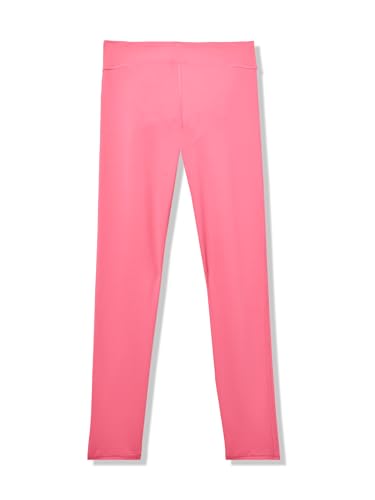 Under Armour Girls Motion Solid Crop Leggings, (672) Super Pink / / White, Large3