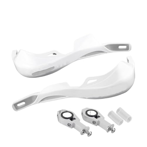 Protège mains moto 28mm blanc anti-choc pour guidon pit bike YZ