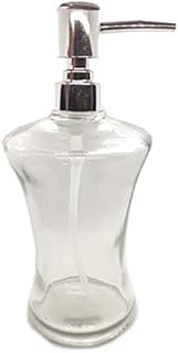 Zénitude Glassworks Pump Bottle Hand Sanitiser Dispenser 300ml - Empty Glass Liquid Refillable Bottle
