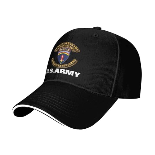 SEMELVZER Us Army Berlin Brigade Baseball Cap Cotton Cowboy Hat Fashionable for Man Woman Adjustable