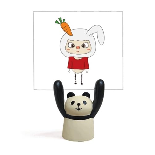 Support pour mémo lièvre et carotte blanche, idée cadeau originale pour collègue