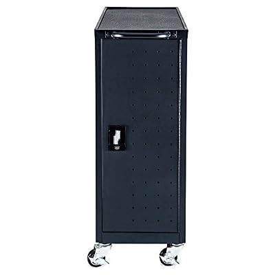 Biss Luxor - 12-Laptop/Chromebook Compact Charging Cart (LLTP12-B-UPS)