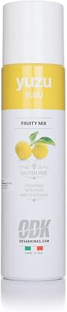 ODK Yuzu Puree Infused Fruit Syrup | Cocktails, Cooking, Baking and Desserts | 75cl