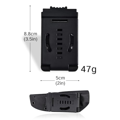 YAFIYGI Knife Clip Belt Clip with Lock for Outdoor Camping Universal Tactical Holster Utility Clips EDC Sheath Tools with Hardware Buckle for Knives and Gear Clip Holsters for Carry Tech Lock Sheath