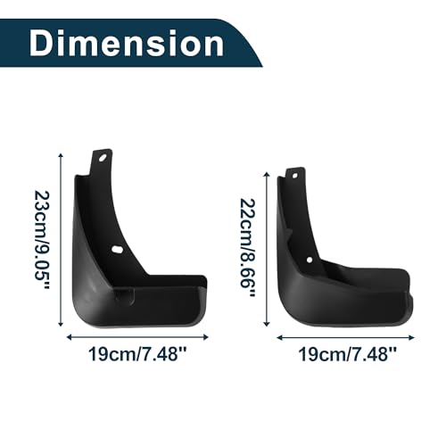 Image of Mud Flaps Splash Guards for Volkswagen Golf 7 2014-2017 W /Mount Accessories Mud Guards Front and Rear 1 Set