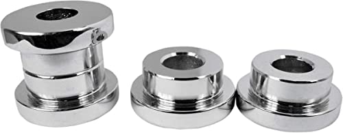 LA Choppers Chrome Solid Riser Bushings - Silver - LA-7400-50