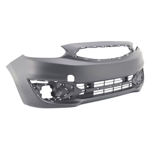 Image of FitParts Compatible with Mitsubishi Mirage 2017-2020 Front Bumper Cover | Primed, Hatchback, Ready to Paint, OEM 6400G519, MI1000345