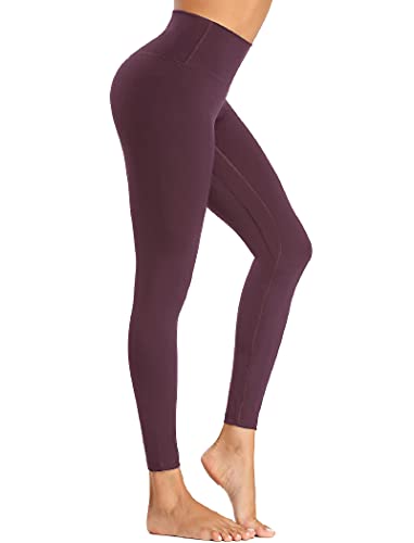 Beelu Damen Nahtlose Leggins Blickdicht Frauen Hohe Taille Slim Fit Seamless Fitnesshose für Workout Gymnastik Yoga Stretchhose(Violett XL) Cover