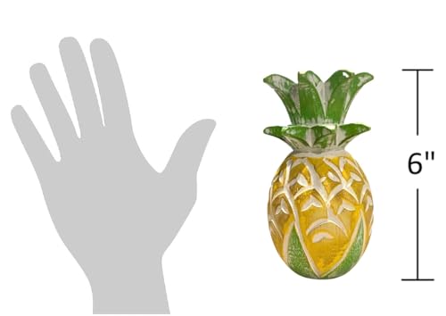 Figurine d'ananas en bois sculpté pour sublimer une table terne - 3