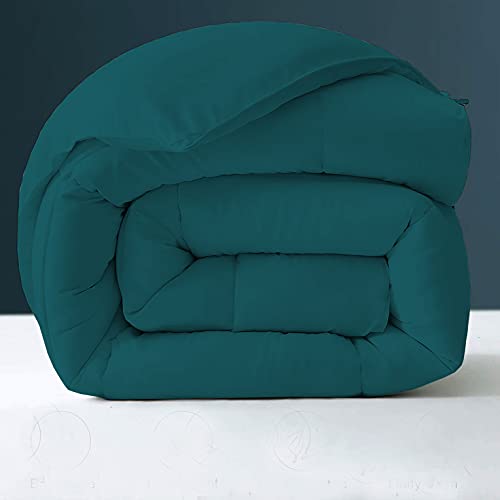 Image of Day Care - 400 GSM Hotel Quality-Down Alternative Microfiber Comforter for Heavy Winter Double Bed Comforter /Blanket /Rajai (90 inch x 100 inch Inches /228cm x 254cm) - Comforter Double Bed|Teal| TC - 450