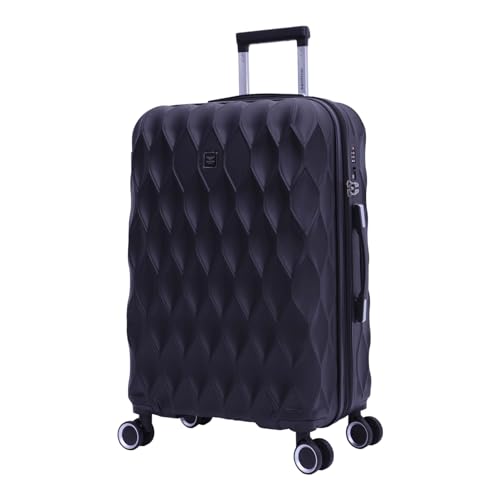 SANTINO, Mala de Viagem Marselha Rígida 360° Santino G - ASDV224G Cor: Preto