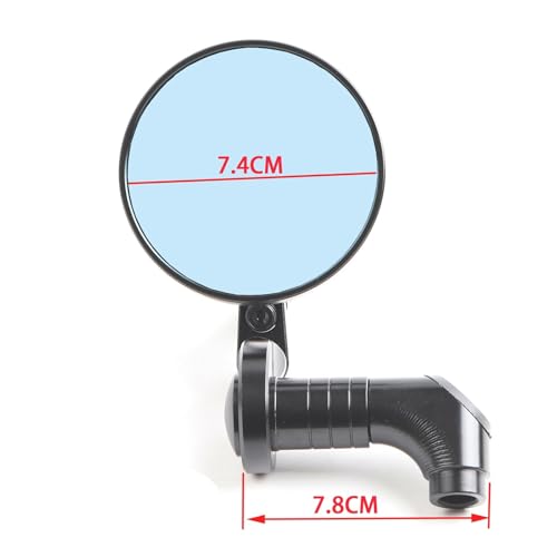 Espejo retrovisor para Vespa redondo ajustable y resistente a vibraciones de moto 3