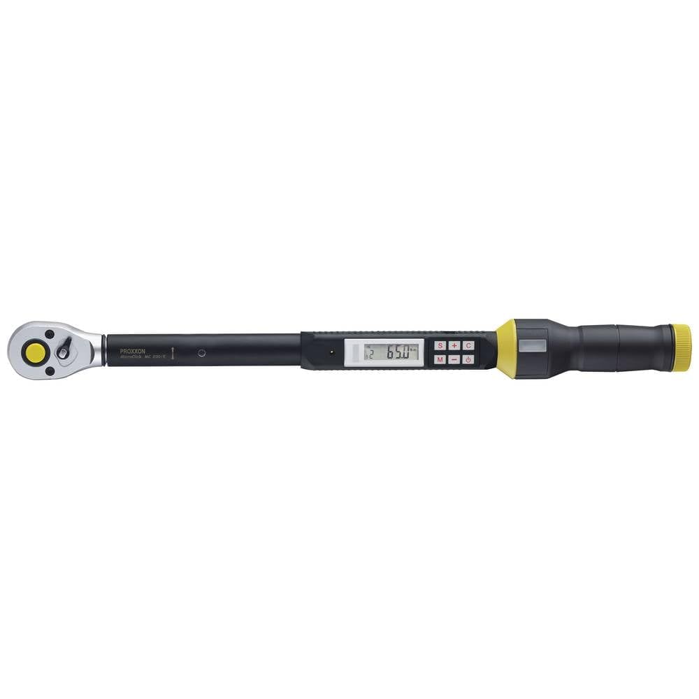 Proxxon elektronischer Drehmomentschlüssel MC 200/E (Drehmoment 20-200 Nm, 1/2“ Vierkantantrieb 10 mm, mit USB-Schnittstelle) 23338