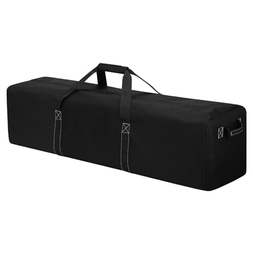 Sac de tente et fourre-tout de sport noir 132 cm pour matériel de camping