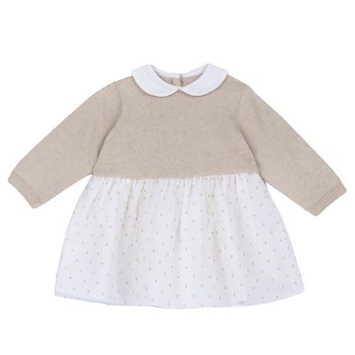 Chicco, Vestido Niña Manga Larga, de Tejido Caliente y Suave, Ropa Bebé  24 Meses, Designed in Italy