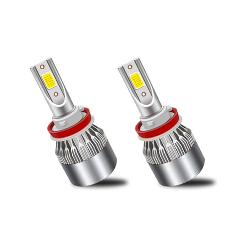 Ohleats - 2 luces LED de coche H8/H11/H9, 6000 K 3800 lm, luz antiniebla automática superbrillante,...