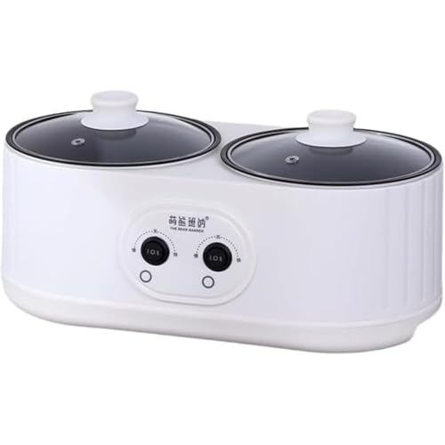 Sailozai ダブルポット電気炊飯器、多機能電気鍋、スマート電気炊飯器、家庭用全自動保温一体型鍋。 (機械モデル,蒸し器なし)