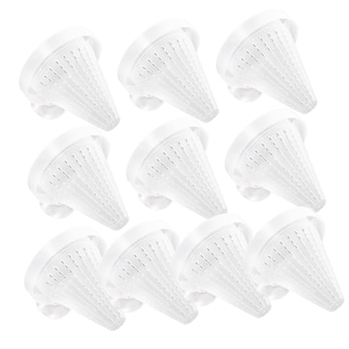 TOBBOMEY Cone Fish Tank Feeder for Worms 10 Pack Red Aquarium Feeding Cup Strong Suction Random Color