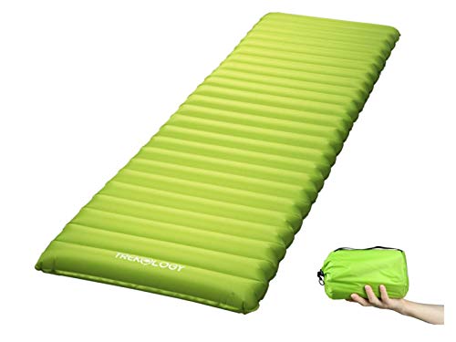 TREKOLOGY UL Sleeping Pad, Inflatable Camping Mat, UL80 Ultralight Backpacking Mats, Compact Lightweight Inflating Air Insulated Thick Mattress Pads in a Bag for Sleep, Camp, Hammock, Hiking, Adults