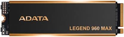 ADATA 2TB SSD Legend 960 Max with Heatsink 2TB PCIe Gen4x4 NVMe M.2 Internal Gaming SSD Up to 7,400 MB/s PS5 Compatible (ALEG-960M-2TCS)