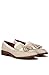 Franco Sarto Womens Carolynn Low Slip On Tassel Loafers Ivory/White Color Block 8.5 M