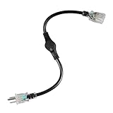 120V Outdoor Heat Cable Controller, Weatherproof Auto On/Off Thermostat, Industrial Grade Safety Standards, Energy-Saving, 18” Long Fits Outdoor Outlets