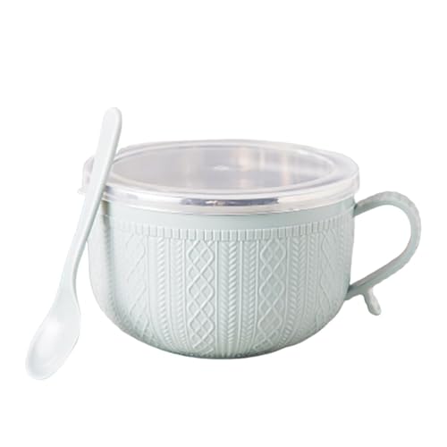 Generico da zuppa, Tazze grandi da brodo Stoviglie da viaggio, da 25 once con coperchio, per la casa per tè, Natale, caffè, avena, pranzo, tagliatelle, bevande calde e uso ester