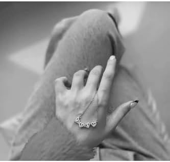 Pigna Aksesuar Çelik Zirkon Taşlı Çoklu Kalpli Açılır Kapanır Mıknatıslı Yonca Kolye gümüş Tek Ebat - Görsel 3