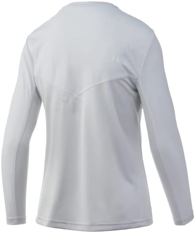 Chemise De Pêche Femme Huk Pursuit Crew - Manches Longues - Bleue - Taille L